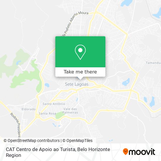 CAT Centro de Apoio ao Turista map