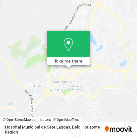 Hospital Municipal de Sete Lagoas map