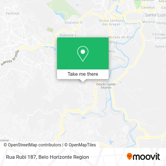 Rua Rubi 187 map