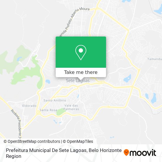 Prefeitura Municipal De Sete Lagoas map