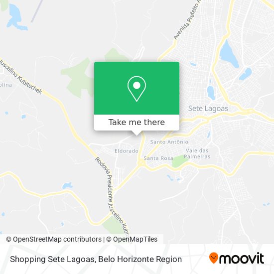 Shopping Sete Lagoas map