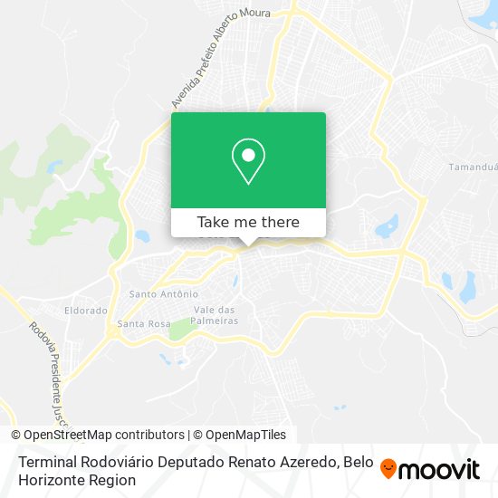 Terminal Rodoviário Deputado Renato Azeredo map