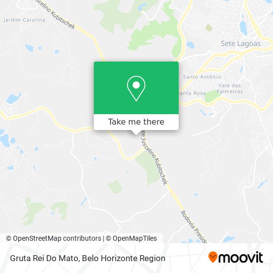 Gruta Rei Do Mato map
