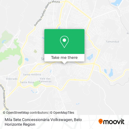 Mila Sete Concessionária Volkswagen map