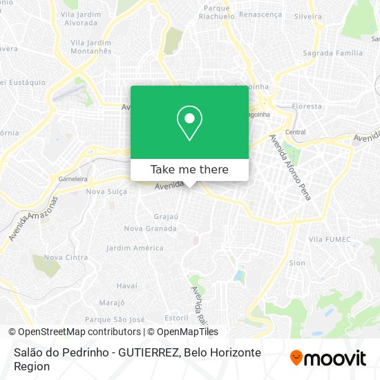 Salão do Pedrinho - GUTIERREZ map