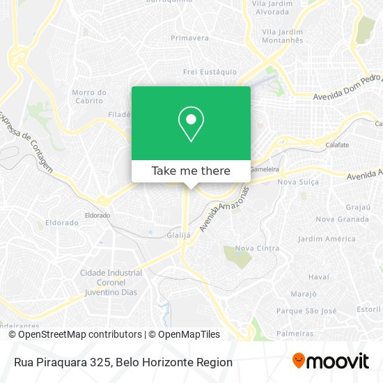 Rua Piraquara 325 map