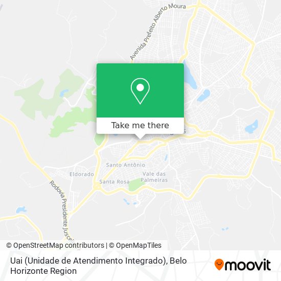 Uai (Unidade de Atendimento Integrado) map