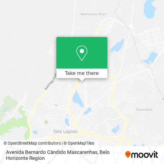 Avenida Bernardo Cândido Mascarenhas map