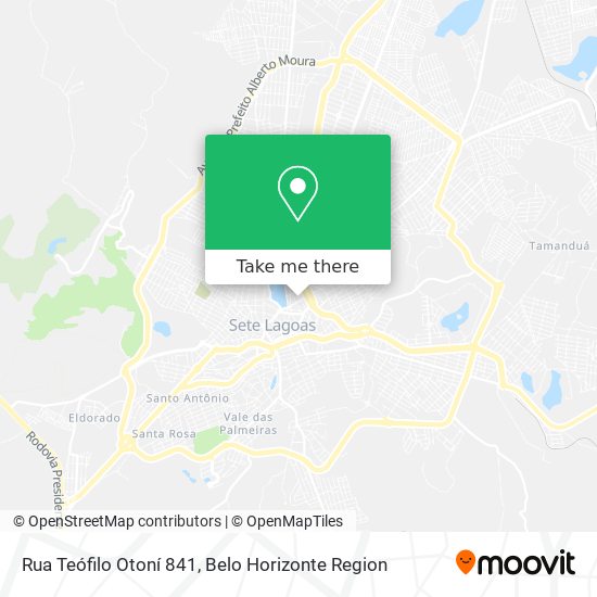 Rua Teófilo Otoní 841 map