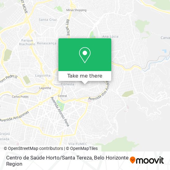 Centro de Saúde Horto / Santa Tereza map