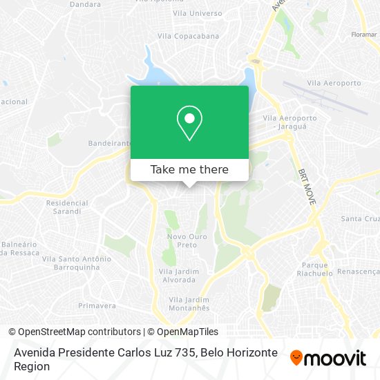 Avenida Presidente Carlos Luz 735 map