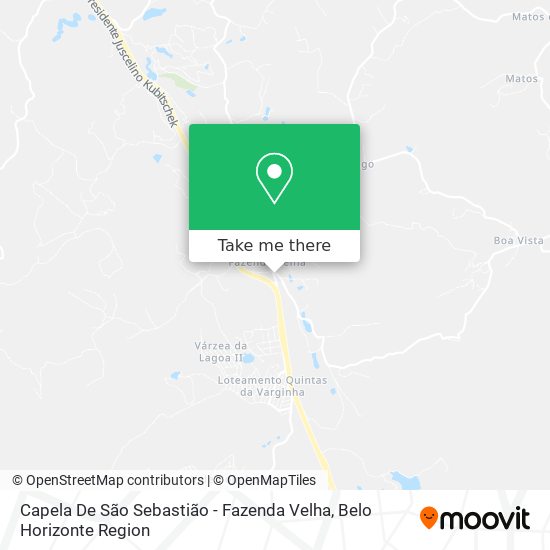 Capela De São Sebastião - Fazenda Velha map