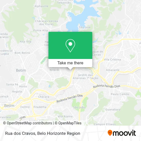 Rua dos Cravos map