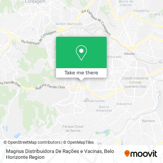 Magnus Distribuidora De Rações e Vacinas map