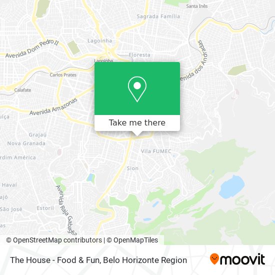 The House - Food & Fun map