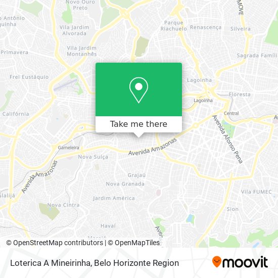 Loterica A Mineirinha map
