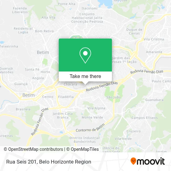 Rua Seis 201 map