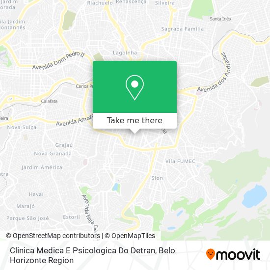 Clinica Medica E Psicologica Do Detran map