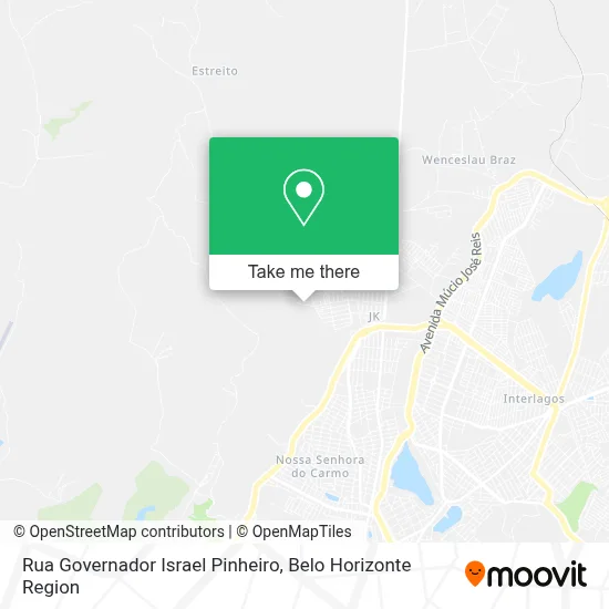 Rua Governador Israel Pinheiro map