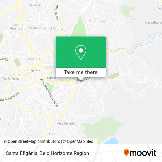 Santa Efigênia map