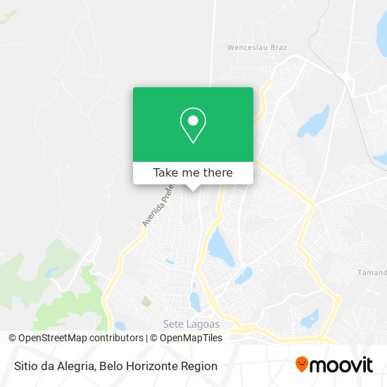 Sitio da Alegria map