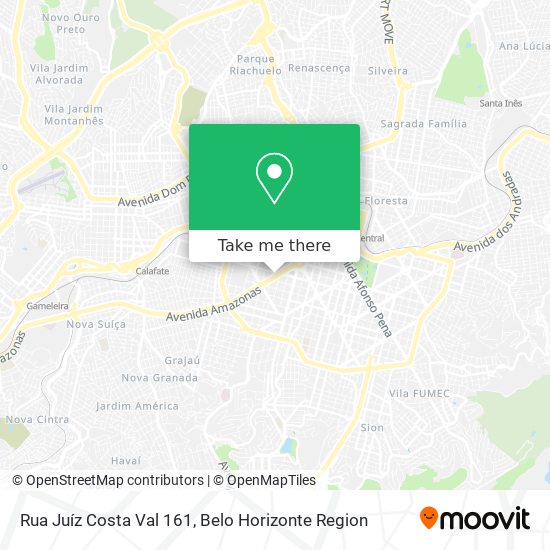 Mapa Rua Juíz Costa Val 161