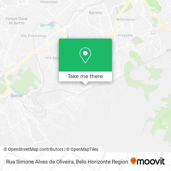 Rua Simone Alves de Oliveira map