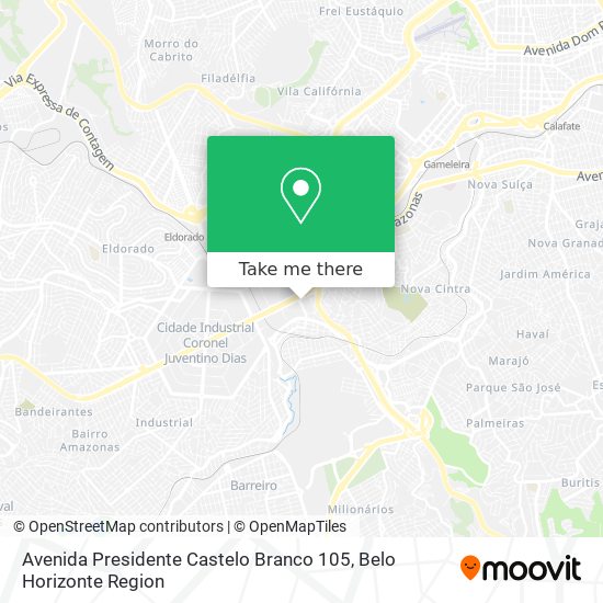 Mapa Avenida Presidente Castelo Branco 105