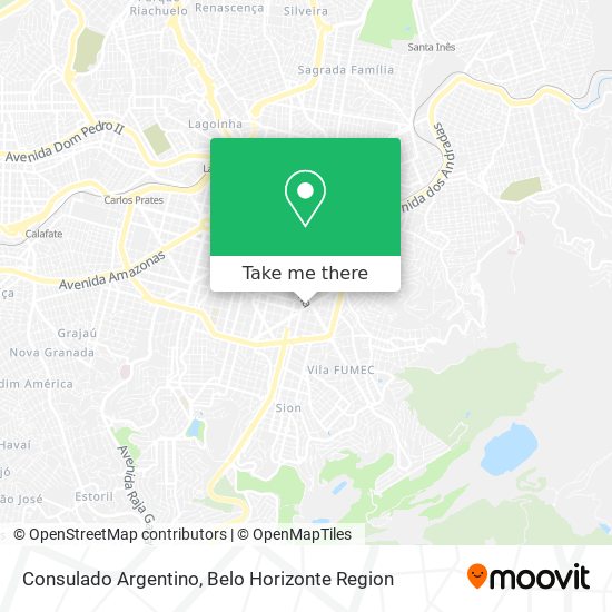 Consulado Argentino map
