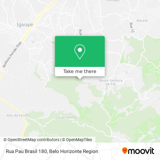 Rua Pau Brasil 180 map