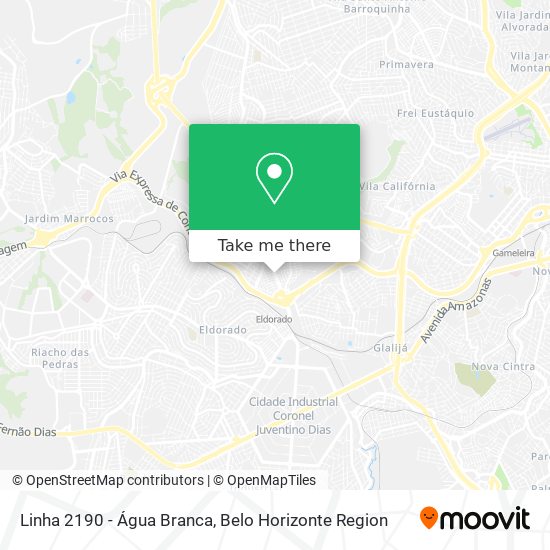 Linha 2190 - Água Branca map