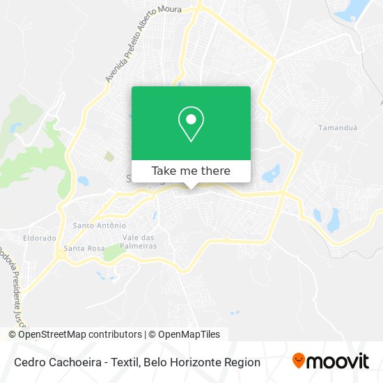 Cedro Cachoeira - Textil map