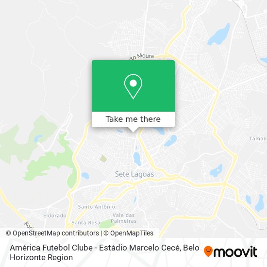 América Futebol Clube - Estádio Marcelo Cecé map