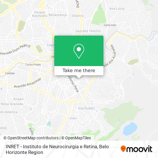 INRET - Instituto de Neurocirurgia e Retina map