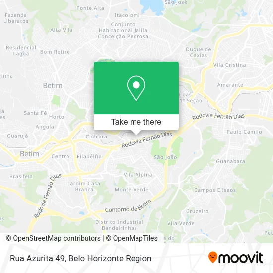 Rua Azurita 49 map