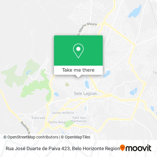 Rua José Duarte de Paiva 423 map