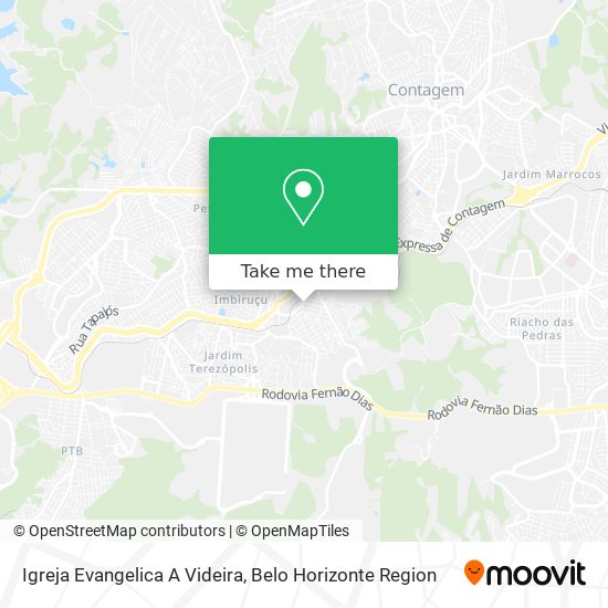 Igreja Evangelica A Videira map