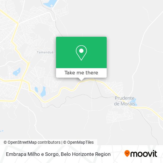 Embrapa Milho e Sorgo map