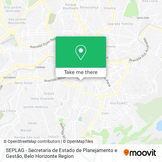 SEPLAG - Secretaria de Estado de Planejamento e Gestão map