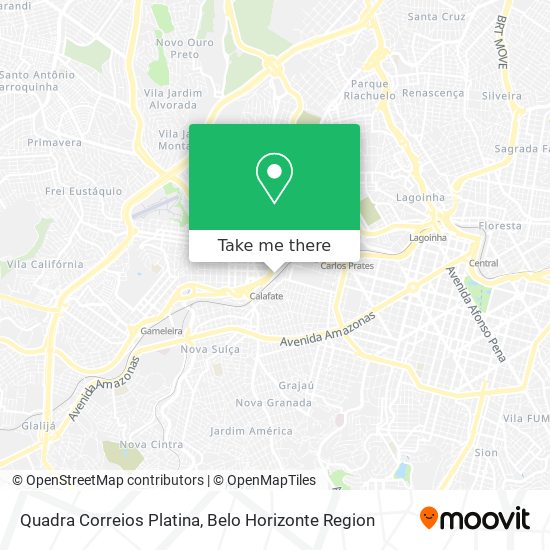 Quadra Correios Platina map