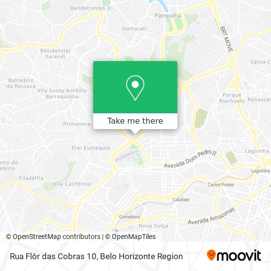 Rua Flôr das Cobras 10 map