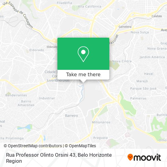 Rua Professor Olinto Orsini 43 map