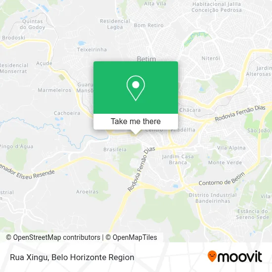 Rua Xingu map