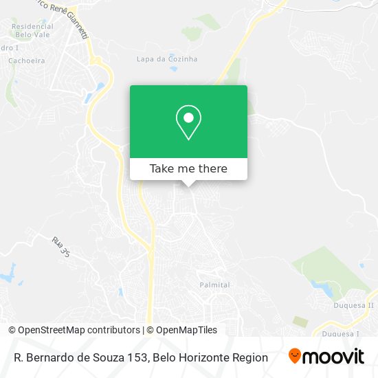 R. Bernardo de Souza 153 map