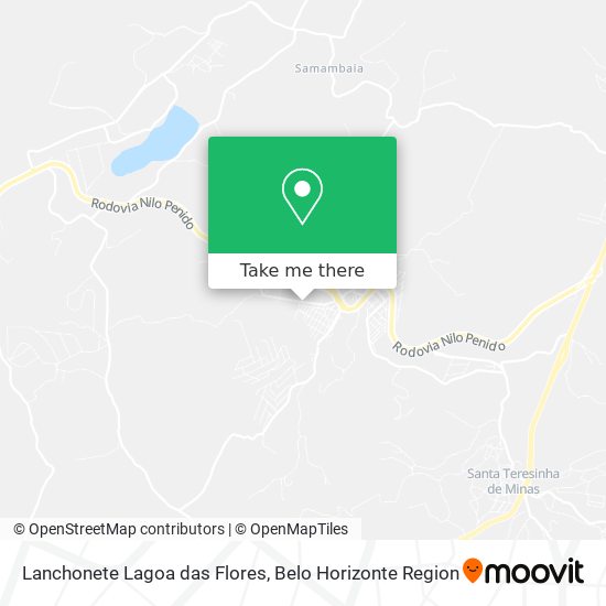 Lanchonete Lagoa das Flores map