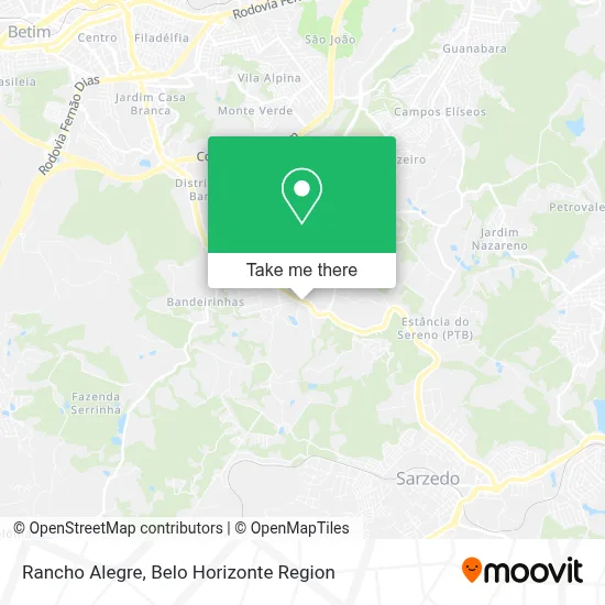Rancho Alegre map