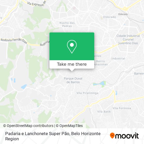 Padaria e Lanchonete Super Pão map