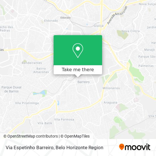 Via Espetinho Barreiro map