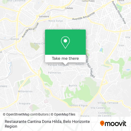 Mapa Restaurante Cantina Dona Hilda