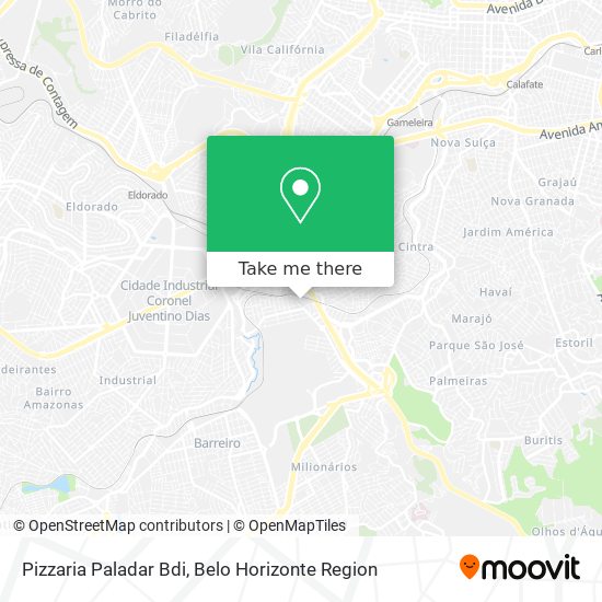 Pizzaria Paladar Bdi map